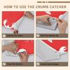 Emelivor Cartoon White Lobster Print Adult Bibs for Elderly Men Seniors Women Water-resistant Adjustable Bibs for Eating Feeding Clothing Protector With Crumb Catcher for Adults view 4