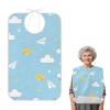 Emelivor Airplanes Clouds Blue Pattern Adult Bibs for Elderly Women Men Seniors Washable Adjustable Bibs for Eating Feeding Clothing Protector With Crumb Catcher for Adults view 2