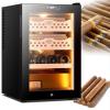 50L Electric Cigar Humidor Holds 300 Cigars Spanish Cedar Wood Shelves Large Cigar Cabinet Wine Cooler(Winecabinet) view 1
