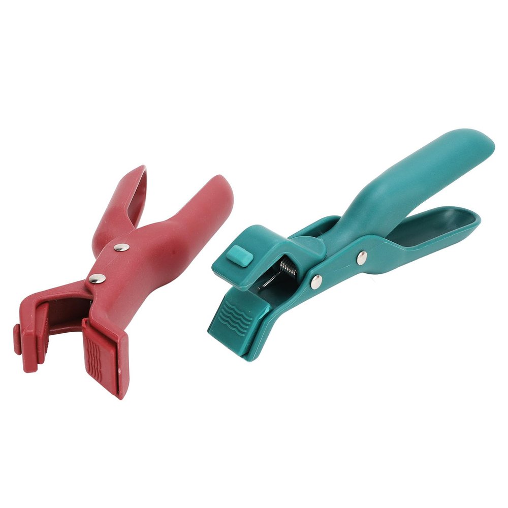 Dioche Anti Scald2PCS Anti Scalding Dish Plate Gripper Clips - Safe Heat Bowl Holders, Ergonomic Hot Plate Clamp for Easy Lifting, Red & Green Grippers for Kitchen Use
