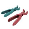 Dioche Anti Scald2PCS Anti Scalding Dish Plate Gripper Clips - Safe Heat Bowl Holders, Ergonomic Hot Plate Clamp for Easy Lifting, Red & Green Grippers for Kitchen Use view 2