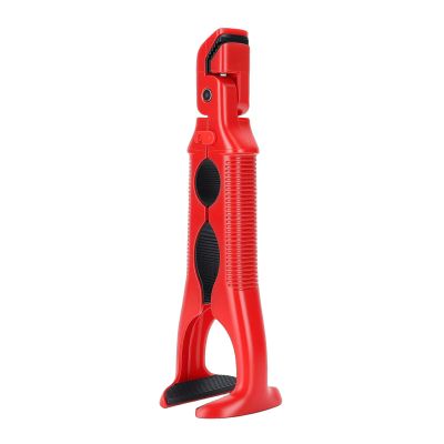 Saluaqui Hot Plate Gripper, 3 in 1 Anti Scald Bowl Holder with Built Jar Opener, Ergonomic Handle for Kitchenware, Red ABS