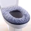 Soft Toilet Seat Cushion - Washable Warmer Pad with Zipper Closure, Comfortable Toilet Seat Mat for Home & Bathroom, Non-Slip Design for Added Safety view 3