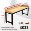 Over Bed Table with Wheels, King Size Over The Bed Desk with Baffle Portable Mobile Laptop Cart Wood Standing Office Desk Computer Tables for Bedroom Work,(B2,3.94x1.64x2.62ft) view 2