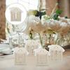 Adorainbow 20pcs Christian Cross Candy Boxes with Ribbon, Ivory Paper Hollow Cross Favor Boxes for Wedding Supplies and Religious Party Packaging view 4