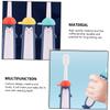 NUSITOU 3pcs Manual Toothbrush Set with Soft Bristles for Oral Care, Cartoon Design in Blue, Yellow, and Red, Suitable for Ages 3-12, Teeth Cleaning and Training Random Color view 3