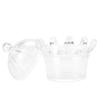 12Pcs Transparent Crown Plastic Candy Gift Boxes Elegant Crystal Clear Party Favor Containers For Weddings Baby Showers Birthdays Pink Blue White 3.14inch 1.96inch 2.75inch (White) view 2