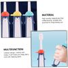 MOTHNUR Manual Toothbrush 3pcs Soft Bristles Cartoon Colors Blue Yellow Red Oral Care Tool for Ages 3-12 Training Teeth Cleaning Random Color view 3