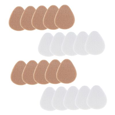 SHINYPASING Forefoot Pads Shoe Insoles 10 Pairs Thickened Half Size Cushions for High Heels, Anti-Skid Front Foot Mats with Plush Fabric for Men and Women Foot Comfort