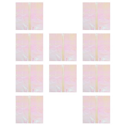 CONGARTENO Waterproof Colorful Cellophane Wrap Paper 10 Sheets, Iridescent Flower Packaging Film for Bouquet Wrapping, Craft Wrap for Floral Arrangements and DIY Projects