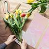 CONGARTENO Waterproof Colorful Cellophane Wrap Paper 10 Sheets, Iridescent Flower Packaging Film for Bouquet Wrapping, Craft Wrap for Floral Arrangements and DIY Projects view 3