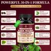 30-in-1 Wormwood Black Walnut Cleanse Capsules Advanced Detox for Adults - Natural Gut Cleanse with Soursop, Pumpkin Seed, PAU D'Arco, Probiotic Blend,Oregano & Garlic Vegan 120CT, 99% Absorption view 2