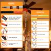 20ft Light Bulb Changer & High Ceiling Duster Kit, 4-12ft Extension Pole view 4