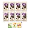 Basasac Almond Snack (8 Packs) with 3 Korean Tea Bags - Crunchy Chocolate Coated Almond Gift Set | Korean Snack Variety Pack