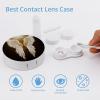 FekiLoot Angel Wing Contact Lens Cases, Cute Contact Lenses Lens Box Set Outdoor Mini Contact Lens Soak Storage Kit with Mirror Daily Vision Care And Outdoor Use view 3