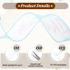 DEFANEX 2 Pcs Laser Organza Ribbon (1.57 Inch x 9 Yards) - Shimmer Sheer Organza Ribbons, for DIY Craft Gift Wrapping Bow Bouquet Christmas Tree Decoration, Blue view 3