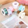 DEFANEX 2 Pcs Laser Organza Ribbon (1.57 Inch x 9 Yards) - Shimmer Sheer Organza Ribbons, for DIY Craft Gift Wrapping Bow Bouquet Christmas Tree Decoration, Blue view 4