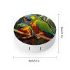 FekiLoot Bird Parrot Painting Contact Lens Cases, Cute Contact Lenses Lens Box Set Outdoor Mini Contact Lens Soak Storage Kit with Mirror Daily Vision Care And Outdoor Use view 2