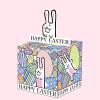 Easter Money Pull Box for Cash Gift,Happy Easter Bunny Egg Money Gift Boxes for Cash,DIY Funny Spring Cash Boxes with 50 Pcs Transparent Bags for Women Men Girls Boys Friends view 1