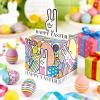 Easter Money Pull Box for Cash Gift,Happy Easter Bunny Egg Money Gift Boxes for Cash,DIY Funny Spring Cash Boxes with 50 Pcs Transparent Bags for Women Men Girls Boys Friends view 3