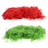 PACKOVE Raffia Paper Filler Shredded Packing Paper 400g Red Green Decorative Wrapping Tissue for Boxes and Craft Hamper Stuffing view 1