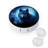 FekiLoot Wolfs Contact Lens Cases, Cute Contact Lenses Lens Box Set Outdoor Mini Contact Lens Soak Storage Kit with Mirror Daily Vision Care And Outdoor Use view 1