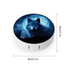 FekiLoot Wolfs Contact Lens Cases, Cute Contact Lenses Lens Box Set Outdoor Mini Contact Lens Soak Storage Kit with Mirror Daily Vision Care And Outdoor Use view 2