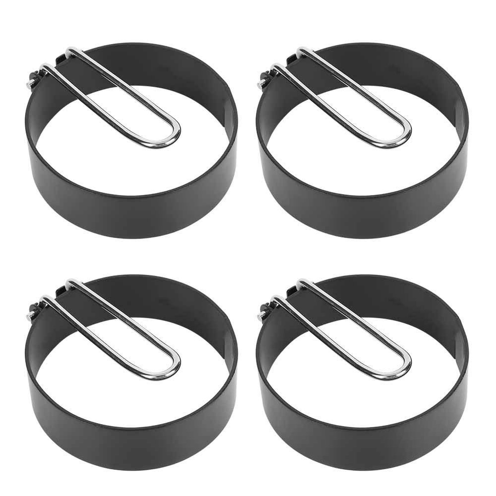 evhooe Stainless Steel Egg Set of 4, Pancake, Egg for Fried Eggs, Mini Pancakes & More, Easy to Use, Non Stick