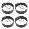 evhooe Stainless Steel Egg Set of 4, Pancake, Egg for Fried Eggs, Mini Pancakes & More, Easy to Use, Non Stick view 1