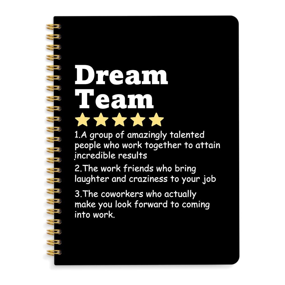 CSHVJ Dream Team Definition 160 Blank Pages Hardcover Spiral Notebook