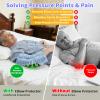 Ehucon Elbow Cushion Protector for Relief Pressure Sores with Warm Pattern,Elbow Pads with Soft Fibre for Elderly or Bedridden Patien (Blue Branch Pattern) view 3