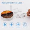 FekiLoot Africa Sunset Zebra Contact Lens Cases, Cute Contact Lenses Lens Box Set Outdoor Mini Contact Lens Soak Storage Kit with Mirror Daily Vision Care And Outdoor Use view 3