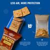 Healspot High Fiber Snacks Pure Plant Protein Chips, 9g Fiber, 12g Protein, Low Carb and Keto Snacks, Pocket-Size High Protein Crackers Variety Packs(Barbacue, Sweet Waffle, Sea Salt&Vinegar) view 4