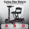 Easwe 39 Lbs Mobility Scooters for Adults & Seniors Foldable - Lightweight Carbon Fiber Folding Electric Scooter, All-Terrain Powered Wheelchair, Convenient for Travel, Shopping, Airline Approved view 4