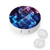 FekiLoot DNA Genetic Helix Contact Lens Cases, Cute Contact Lenses Lens Box Set Outdoor Mini Contact Lens Soak Storage Kit with Mirror Daily Vision Care And Outdoor Use view 1