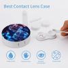 FekiLoot DNA Genetic Helix Contact Lens Cases, Cute Contact Lenses Lens Box Set Outdoor Mini Contact Lens Soak Storage Kit with Mirror Daily Vision Care And Outdoor Use view 3