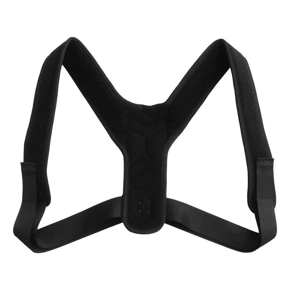 KAILIKETIY Adjustable Posture Corrector Back Brace Black Breathable Invisible Humpback Correction Belt for Adults Sitting Posture Support