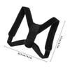 KAILIKETIY Adjustable Posture Corrector Back Brace Black Breathable Invisible Humpback Correction Belt for Adults Sitting Posture Support view 2