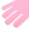 Adorainbow Reusable Long Kitchen Dishwashing Gloves for Washing Dishes and Household Cleaning, Heat-resistant Pink Silicone Gloves for Multi-purpose Use view 3