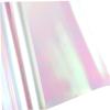 HEALEEP Iridescent Wrapping Paper Roll 56cm X 10 Yards, 5.8 Mil Floral Cellophane Wrap for Flower Bouquets and Basket Packing, DIY Rainbow Holographic Packing Paper for Party Decorations view 3
