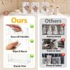 12 Pack Clear Plastic Gift Bags with Handles, 7x10x3.15 in Reusable Clear Party Favor Bags, Classic Hard-Sided Small Gift Bag with White Ribbon for Treats, Goodies, Snacks at Baby Shower, Wedding view 3