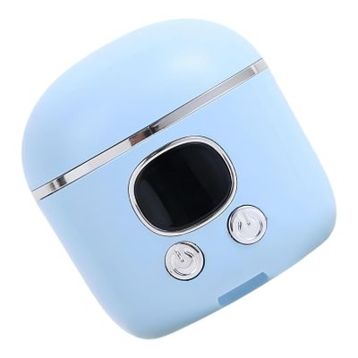 Electric Nail Clipper with LED Light & Magnifier, Rechargeable 3-Speed Trimmer for Seniors, Kids, Adults - Safe Home Nail Care Tool with Dual Blades (Blue)