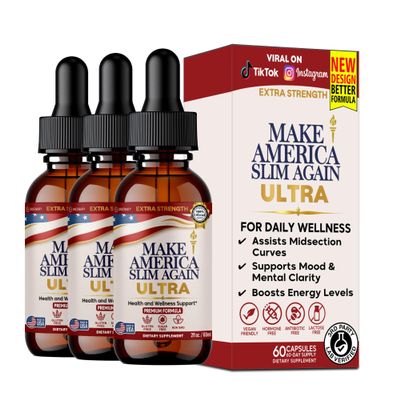 GREENVIFY Make America Slim Again Ultra, Extra Strength Dietary Supplement, 60 Servings, 2 fl oz (3)
