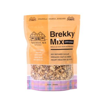 Brekky Mix Granola | Low Sugar Breakfast Granola | No Refined Sugar, No Seed Oils, No Artificial Ingredients | All Natural Healthy Granola Cereal | 12oz (Choose Your Flavor) (1, Original)
