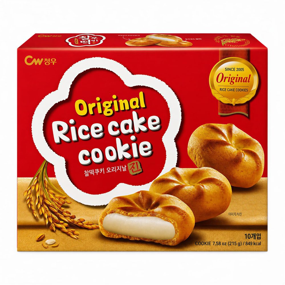 CW Korean Snack Original Butter Mochi Cookies,10 count, 258 g