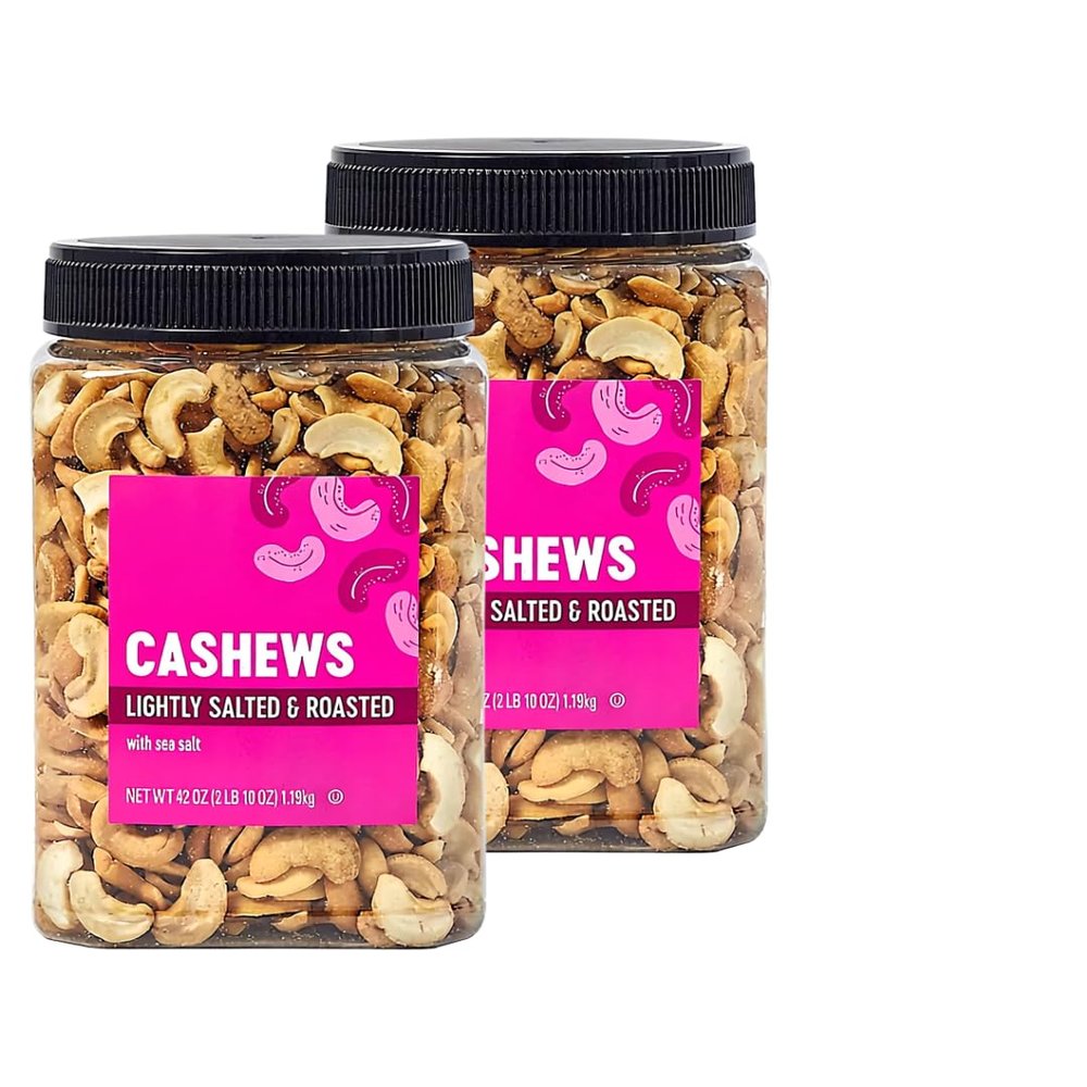 Farms Lightly Salted Cashew Halves and Pieces, 42 oz (2 Pack)