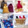 Efavormart 60 Pack Eggplant Satin Drawstring Wedding Party Favor Gift Bags 5"x7" view 4