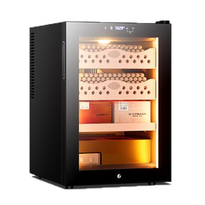 50L Electric Cigar Humidor Cabinet Spanish Cedar Interior Smart Temp Humidity Control Holds 200300 Cigars(Cigarcabinet)