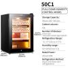 50L Electric Cigar Humidor Cabinet Spanish Cedar Interior Smart Temp Humidity Control Holds 200300 Cigars(Cigarcabinet) view 2