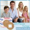 120Pcs Breathable Fabric Small Bandages, Round Oval and Square Flexible Adhesive Strips for Face and Small Wounds Protection Care(Hourglass-Shaped) view 4